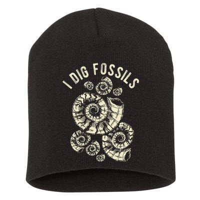I Dig Fossils Ammonite Fossil Short Acrylic Beanie