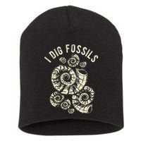 I Dig Fossils Ammonite Fossil Short Acrylic Beanie