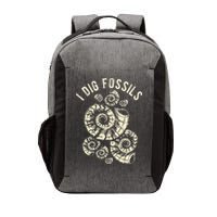 I Dig Fossils Ammonite Fossil Vector Backpack