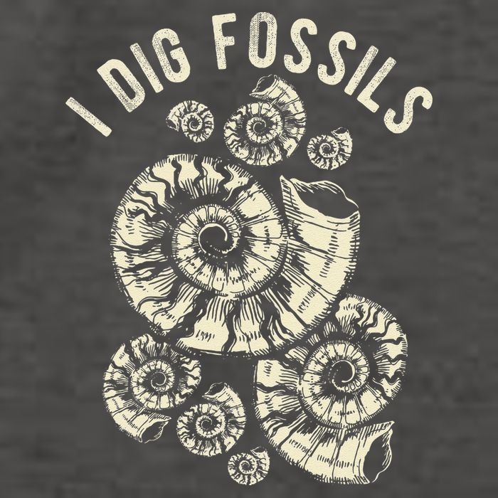 I Dig Fossils Ammonite Fossil Vector Backpack