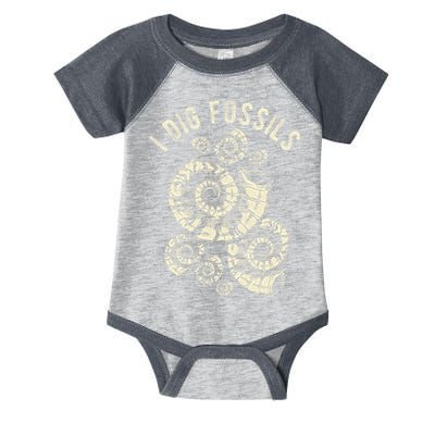 I Dig Fossils Ammonite Fossil Infant Baby Jersey Bodysuit