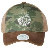 I Dig Fossils Ammonite Fossil Paleontology Legacy Tie Dye Trucker Hat