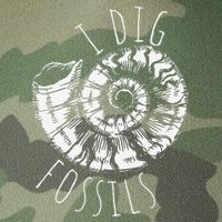 I Dig Fossils Ammonite Fossil Paleontology Legacy Tie Dye Trucker Hat