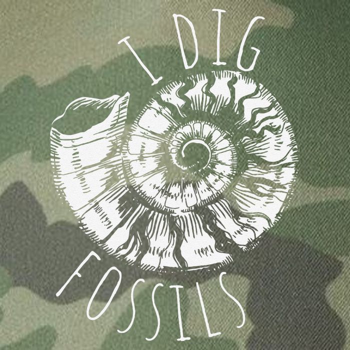I Dig Fossils Ammonite Fossil Paleontology Legacy Tie Dye Trucker Hat