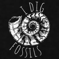I Dig Fossils Ammonite Fossil Paleontology Ladies PosiCharge Tri-Blend Wicking Tank