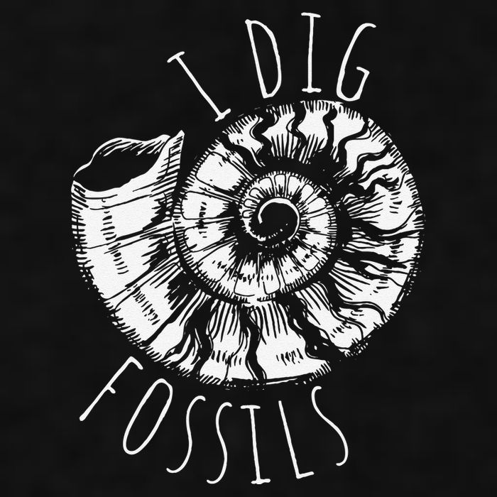 I Dig Fossils Ammonite Fossil Paleontology Ladies PosiCharge Tri-Blend Wicking Tank