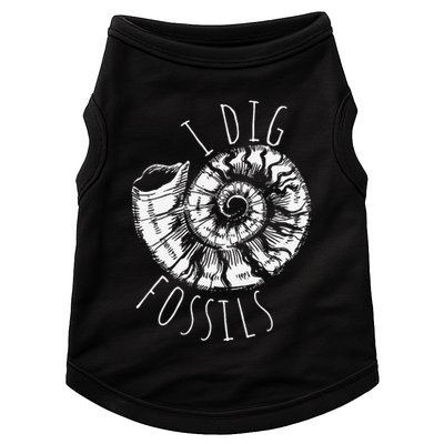 I Dig Fossils Ammonite Fossil Paleontology Doggie Tank