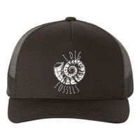 I Dig Fossils Ammonite Fossil Paleontology Yupoong Adult 5-Panel Trucker Hat