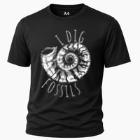 I Dig Fossils Ammonite Fossil Paleontology Performance Shirt