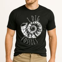 I Dig Fossils Ammonite Fossil Paleontology Performance Shirt