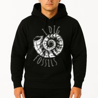I Dig Fossils Ammonite Fossil Paleontology Hoodie