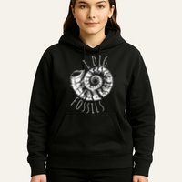 I Dig Fossils Ammonite Fossil Paleontology Hoodie