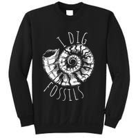 I Dig Fossils Ammonite Fossil Paleontology Sweatshirt