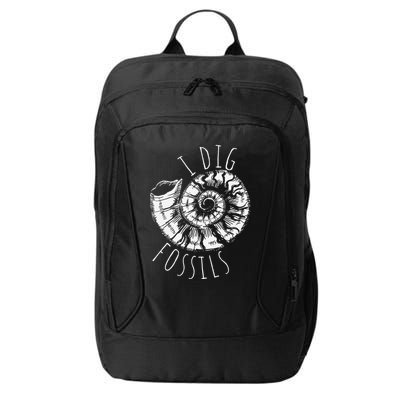 I Dig Fossils Ammonite Fossil Paleontology City Backpack