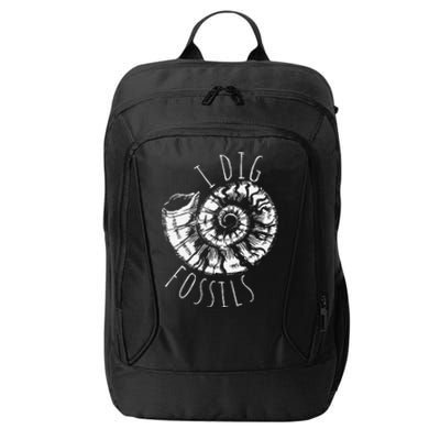 I Dig Fossils Ammonite Fossil Paleontology City Backpack