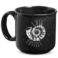 I Dig Fossils Ammonite Fossil Paleontology 15oz Campfire Ceramic Mug