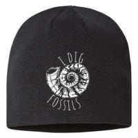 I Dig Fossils Ammonite Fossil Paleontology Sustainable Beanie
