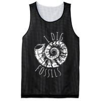 I Dig Fossils Ammonite Fossil Paleontology Mesh Reversible Basketball Jersey Tank