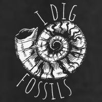 I Dig Fossils Ammonite Fossil Paleontology 25L Jumbo Tote