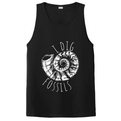 I Dig Fossils Ammonite Fossil Paleontology PosiCharge Competitor Tank