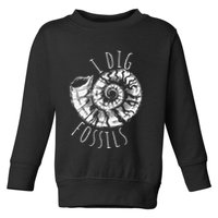 I Dig Fossils Ammonite Fossil Paleontology Toddler Sweatshirt