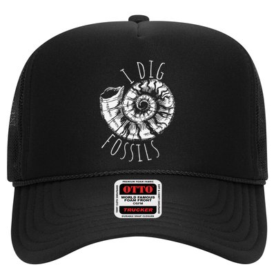 I Dig Fossils Ammonite Fossil Paleontology Trucker Hat