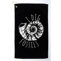 I Dig Fossils Ammonite Fossil Paleontology Golf Towel