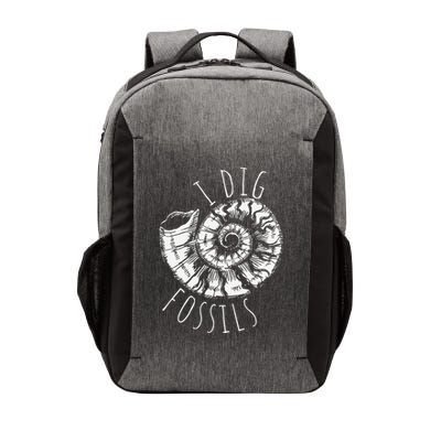 I Dig Fossils Ammonite Fossil Paleontology Vector Backpack