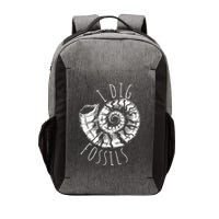 I Dig Fossils Ammonite Fossil Paleontology Vector Backpack