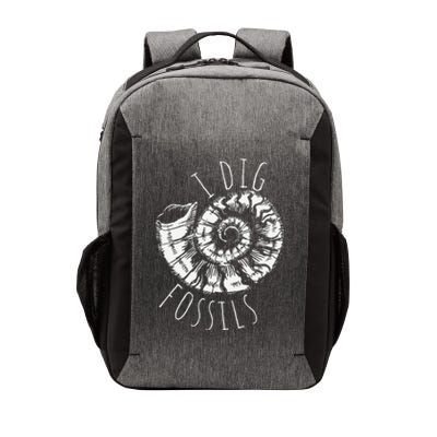 I Dig Fossils Ammonite Fossil Paleontology Vector Backpack