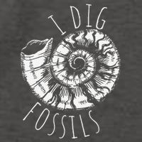 I Dig Fossils Ammonite Fossil Paleontology Vector Backpack