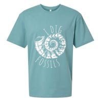 I Dig Fossils Ammonite Fossil Paleontology Sueded Cloud Jersey T-Shirt