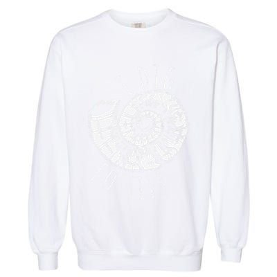 I Dig Fossils Ammonite Fossil Paleontology Garment-Dyed Sweatshirt