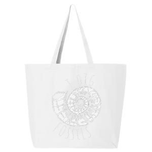 I Dig Fossils Ammonite Fossil Paleontology 25L Jumbo Tote