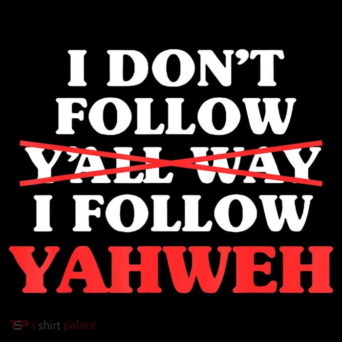 I Don't Follow Y'all Way I Follow Yahweh Christian Believer Stripe Pom Pom Beanie