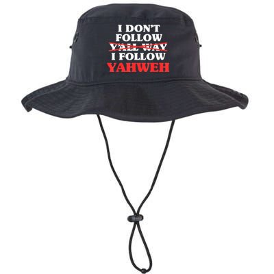 I Don't Follow Y'all Way I Follow Yahweh Christian Believer Bucket Hat