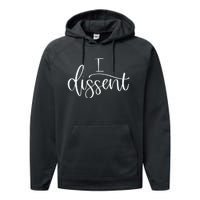 I DISSENT Feminist 's Rights Performance Fleece Hoodie