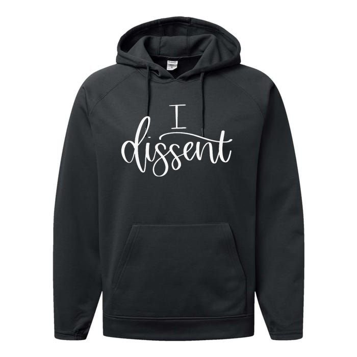 I DISSENT Feminist 's Rights Performance Fleece Hoodie