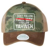 I DonT Follow YAll Way I Follow Yahweh Christian Legacy Tie Dye Trucker Hat