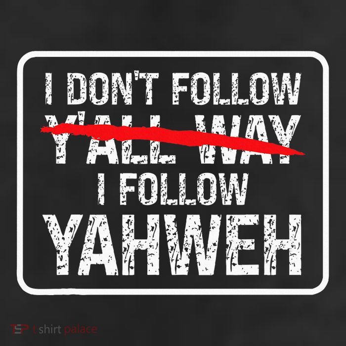 I DonT Follow YAll Way I Follow Yahweh Christian Golf Towel