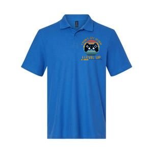 I Dont Get Older Level Exp Up Gaming Gamer Birthday Gift Softstyle Adult Sport Polo