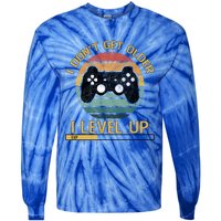 I Dont Get Older Level Exp Up Gaming Gamer Birthday Gift Tie-Dye Long Sleeve Shirt