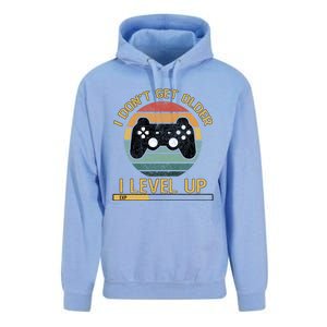 I Dont Get Older Level Exp Up Gaming Gamer Birthday Gift Unisex Surf Hoodie