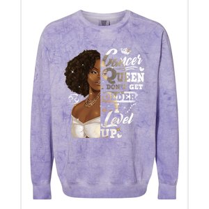 I Dont Get Older I Level Up African American Cancer Gift Colorblast Crewneck Sweatshirt