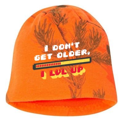 I Dont Get Older I Level Up Gift Kati - Camo Knit Beanie