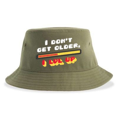 I Dont Get Older I Level Up Gift Sustainable Bucket Hat