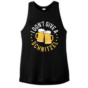 I Dont Give A Schnitzel Oktoberfest German Funny Gift Ladies PosiCharge Tri-Blend Wicking Tank