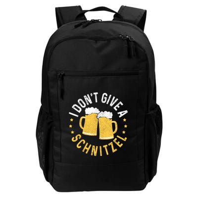 I Dont Give A Schnitzel Oktoberfest German Funny Gift Backpack