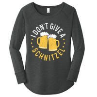 I Dont Give A Schnitzel Oktoberfest German Funny Gift Women's Perfect Tri Tunic Long Sleeve Shirt