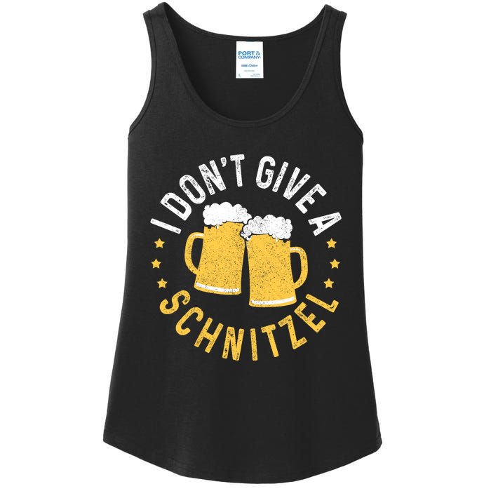 I Dont Give A Schnitzel Oktoberfest German Funny Gift Ladies Essential Tank